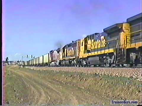 Classic Railroad Series 704 - Santa Fe in East Flagstaff, Arizona. April 16, 1999