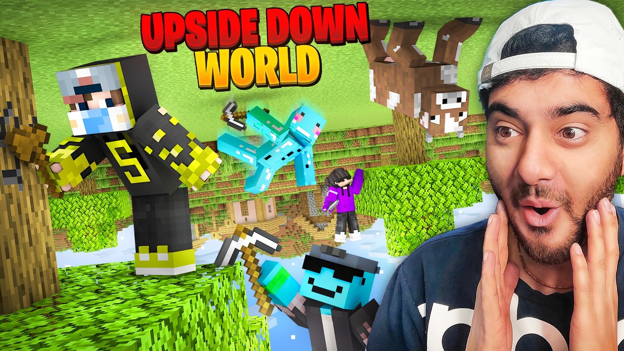 I Put My Friends in an Upsidedown Minecraft World… 😨