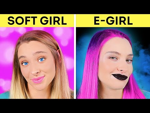 Soft Girl VS E-Girl || "Return to Natural Beauty" Transformation by 5-Minute DECOR!