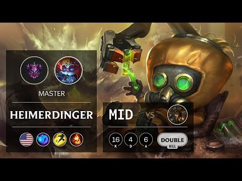 Heimerdinger Mid vs Cassiopeia - NA Master Patch 9.23