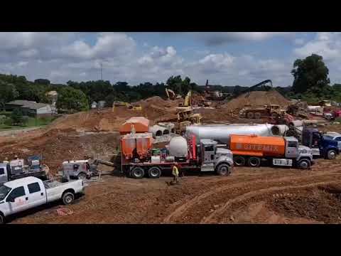 300+ Cubic Yard Culvert Fill with Low Density Cellular Concrete