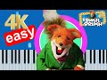 The Basil Brush Show Theme Song Slow Easy Piano Tutorial 4K
