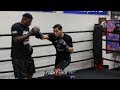 HUGO CENTENO LOOKS CRAZY STRONG ON THE MITTS FOR JERMALL CHARLO FIGHT!