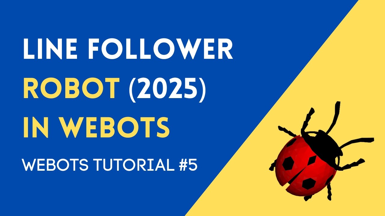 Webots Line Follower using e-puck // 2025 Webots Tutorial 5