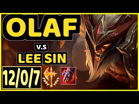 DJOKO (OLAF) vs LEE SIN - 12/0/7 KDA JUNGLE CHALLENGER GAMEPLAY - EUW