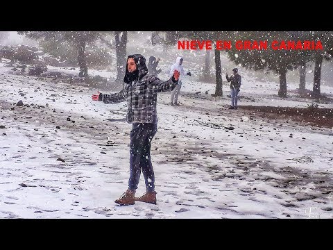 GRAN CANARIA - NIEVE EN LA CUMBRE