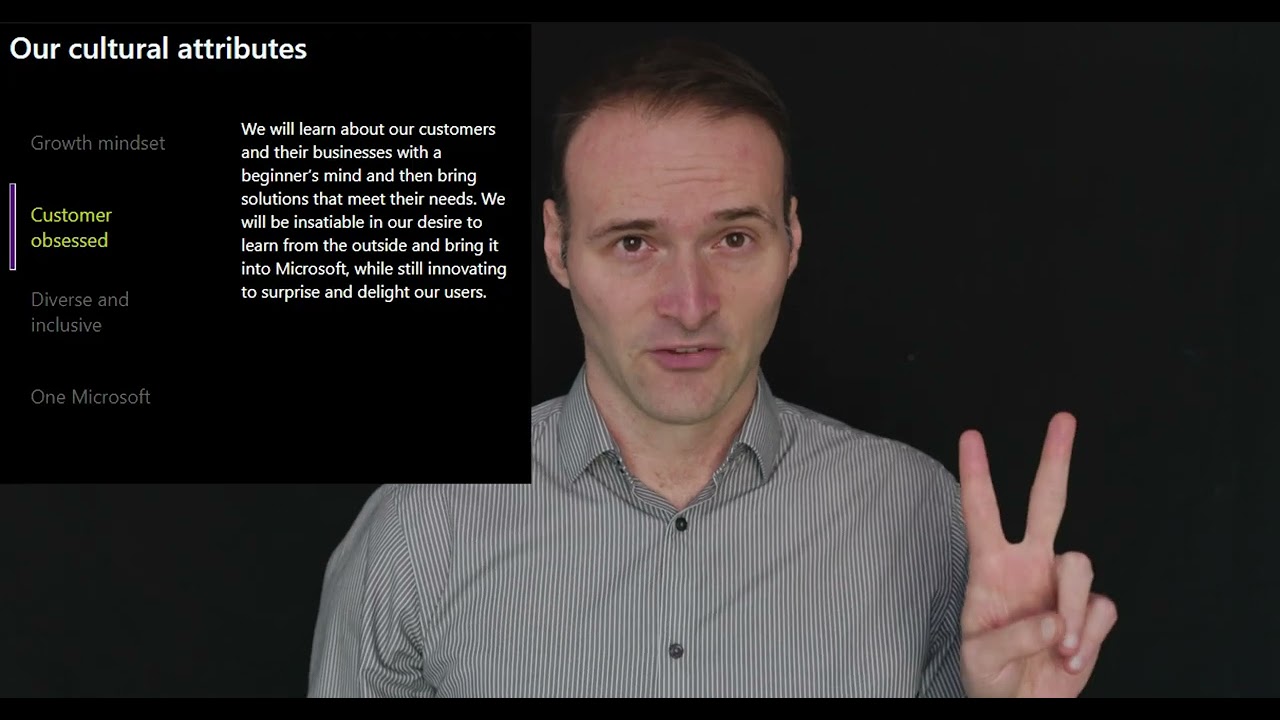Microsoft’s 4 Cultural Attributes for job interviews in 100 seconds