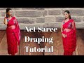 Net Saree Draping Video How Do I Wear A Saree And Make Up When Going To A Party In Winter
