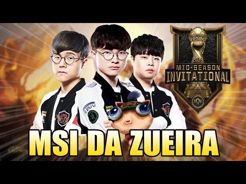 FAKER TILTADO E SKT PERDENDO EM 15 MINUTOS - MSI DA ZUEIRA