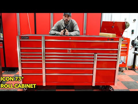 Best Prosumer Beginner Tool Box, ICON  73" Roll Cabinet Unboxing, More Than Half The Cost Of SnapOn