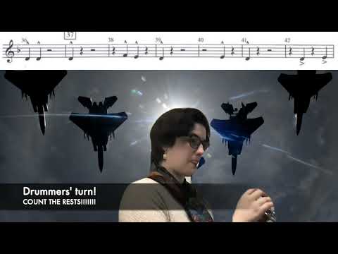 Alpha Squadron, Trumpet 2, 80bpm, PRACTICE VIDEO