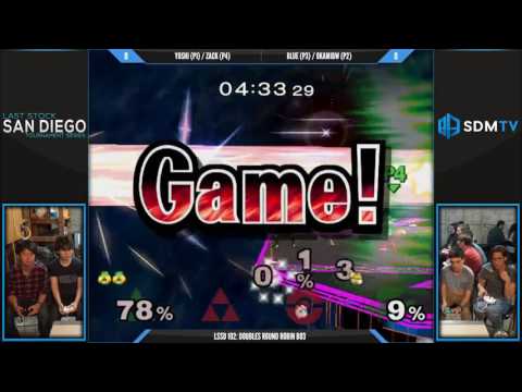 LSSD 102 - Yoshi & Zack vs. OkamiBW & Blue - SSBM RR - Smash Melee