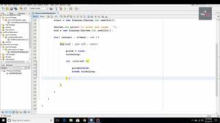 Download the video "Java program to count prime numbers in a range | Java Tutorials | tebcode"