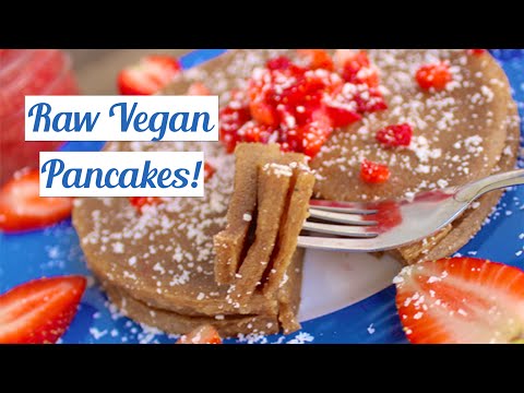 Best Raw Vegan Pancake Recipe! (Gluten free pancakes!)