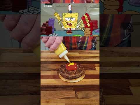 Get Ready To Flip This Krabby Patty! 😋 #shorts #spongebob #squidward #krabbypatty