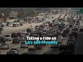 Taking a ride on Los Angeles 405 freeway