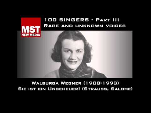 Part III: Rare and unknown voices - WALBURGA WEGNER