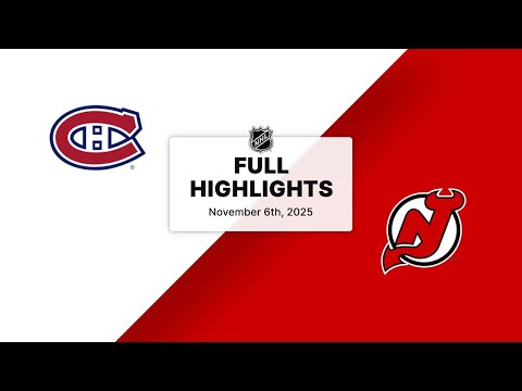 NHL Highlights | Canadiens vs. Devils | November 06, 2025