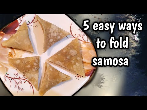 5 easy samosa folding methods/Samosa Folding Techniques in Tamil/how to fold samosa easily