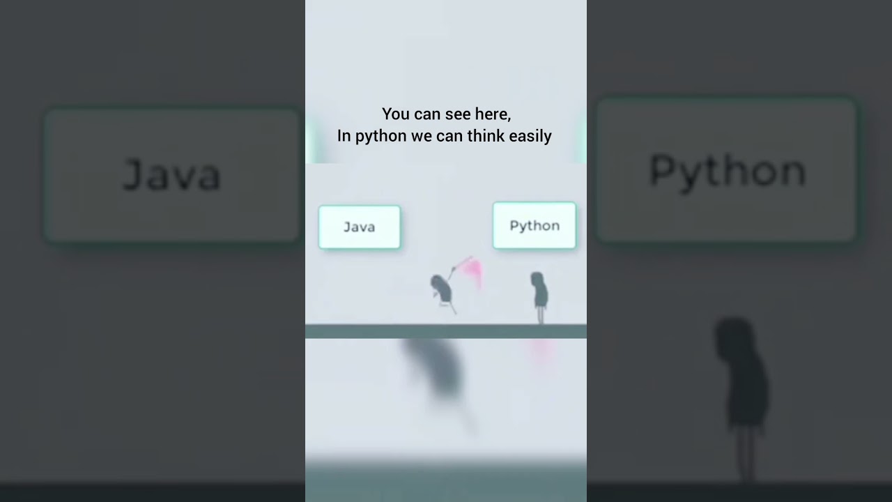 python vs java #trending #shorts