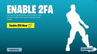 HOW TO ENABLE 2FA in FORTNITE CHAPTER 5 SEASON 2! (Enable 2FA NOW)