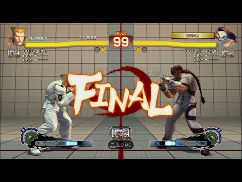 USF4 - Guile (BOTB_glitter) Vs Vega (BOTB_SliceOfLife) 720p60fps HD◄◄