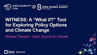 WITNESS: A "What if?" Tool for Exploring Policy Options and Climate Ch