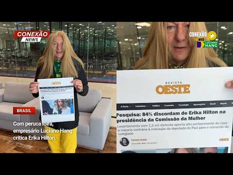 Vídeo: Com peruca loira, empresário Luciano Hang critica Erika Hilton.
