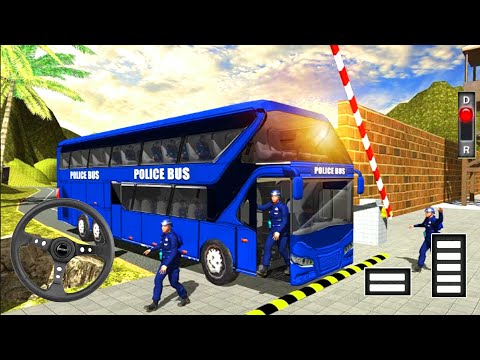 Us Police Bus Mountain Driving – Uphill Offroad Driving 3d | Android Gameplay