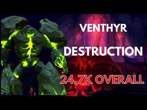Shadowlands 9.2 Destruction Warlock Halls of Atonement +23 (Venthyr)