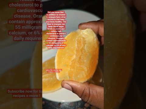 Nutritional facts about Orange 🍊 #100shorts2024 #shortsafrica #ramadanonshorts2024 #shorts
