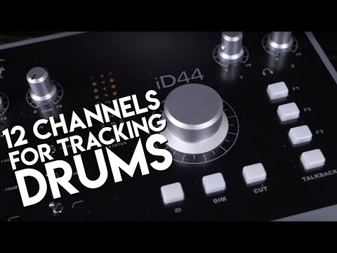 Record with multiple channels:  Audient ID44 and ASP800