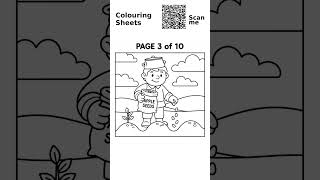 Johnny Appleseed Coloring Book - Planting Seeds PDF #johnnyappleseed #american #kids48