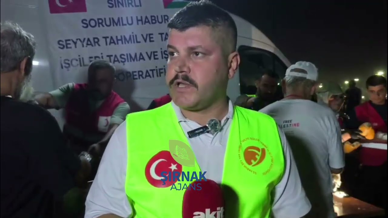 Şırnak, Filistin konvoyuna ev sahipliği yapmaya devam ediyor