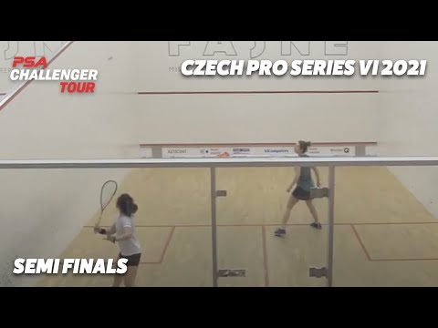LIVE SQUASH: Czech Pro Series VI 2021 - Semi Finals