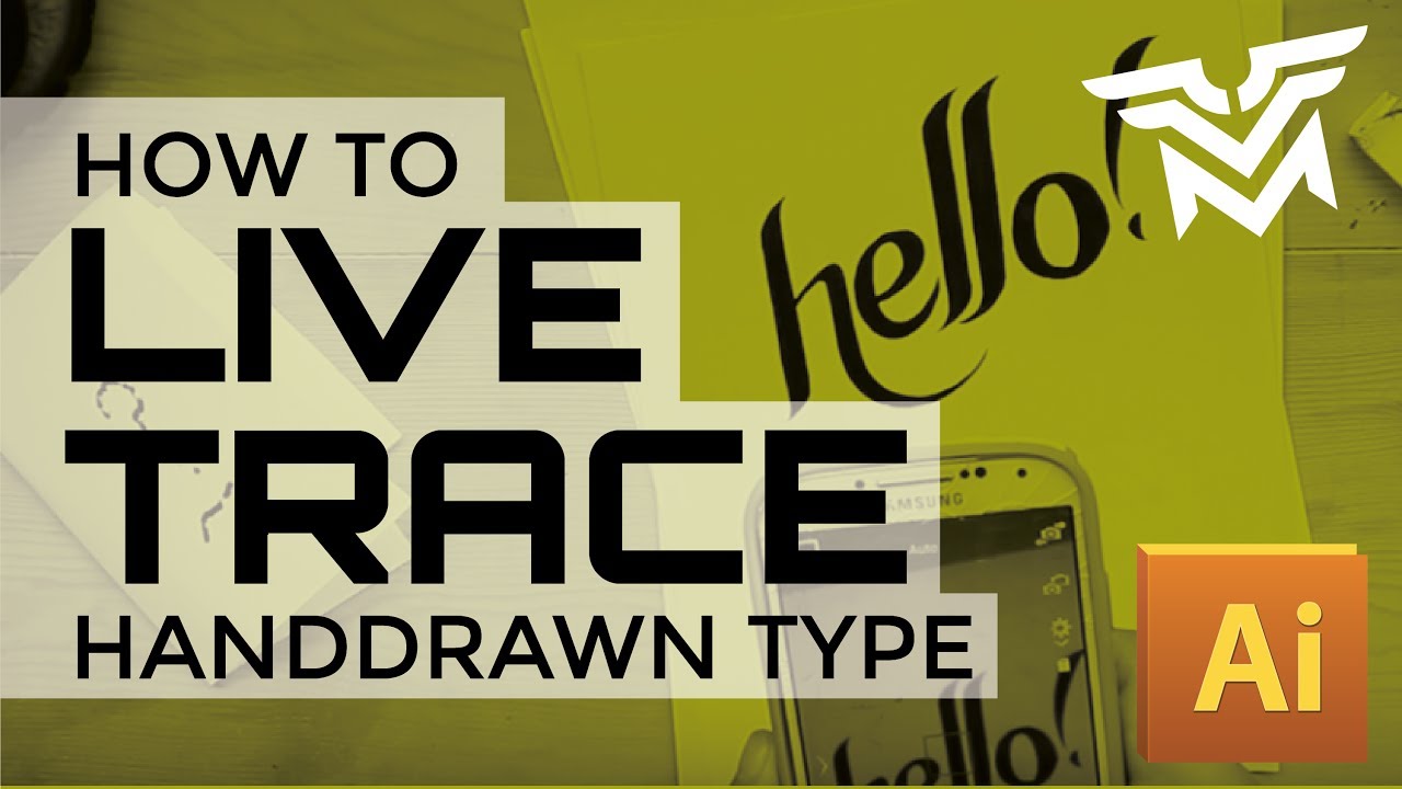 How to Make Hand Drawn Lettering Vector Using Live Trace