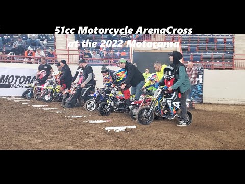 51cc ArenaCross Young Racers at the 2022 Motorama
