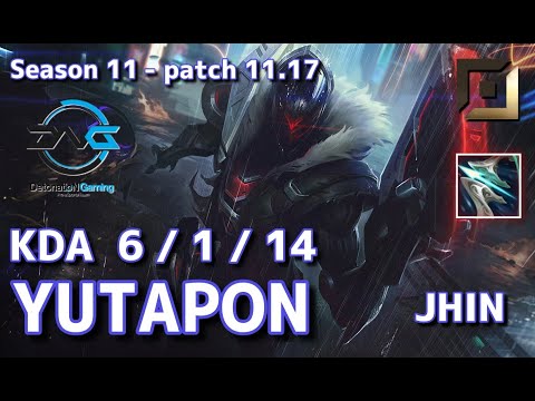 【韓国サーバー/GM】DFM Yutapon ジン(Jhin) VS アッシュ(Ashe) BOT - Patch11.17 KR Ranked【LoL】