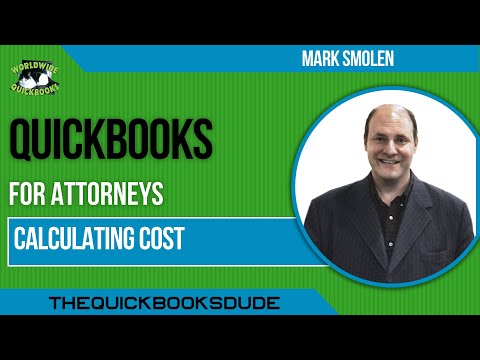 QUICKBOOKS FOR ATTORNEYS - calculating cost per client