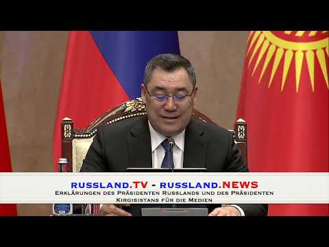 Erklärungen des Präsidenten Russlands und des Präsidenten Kirgisistans für die Medien