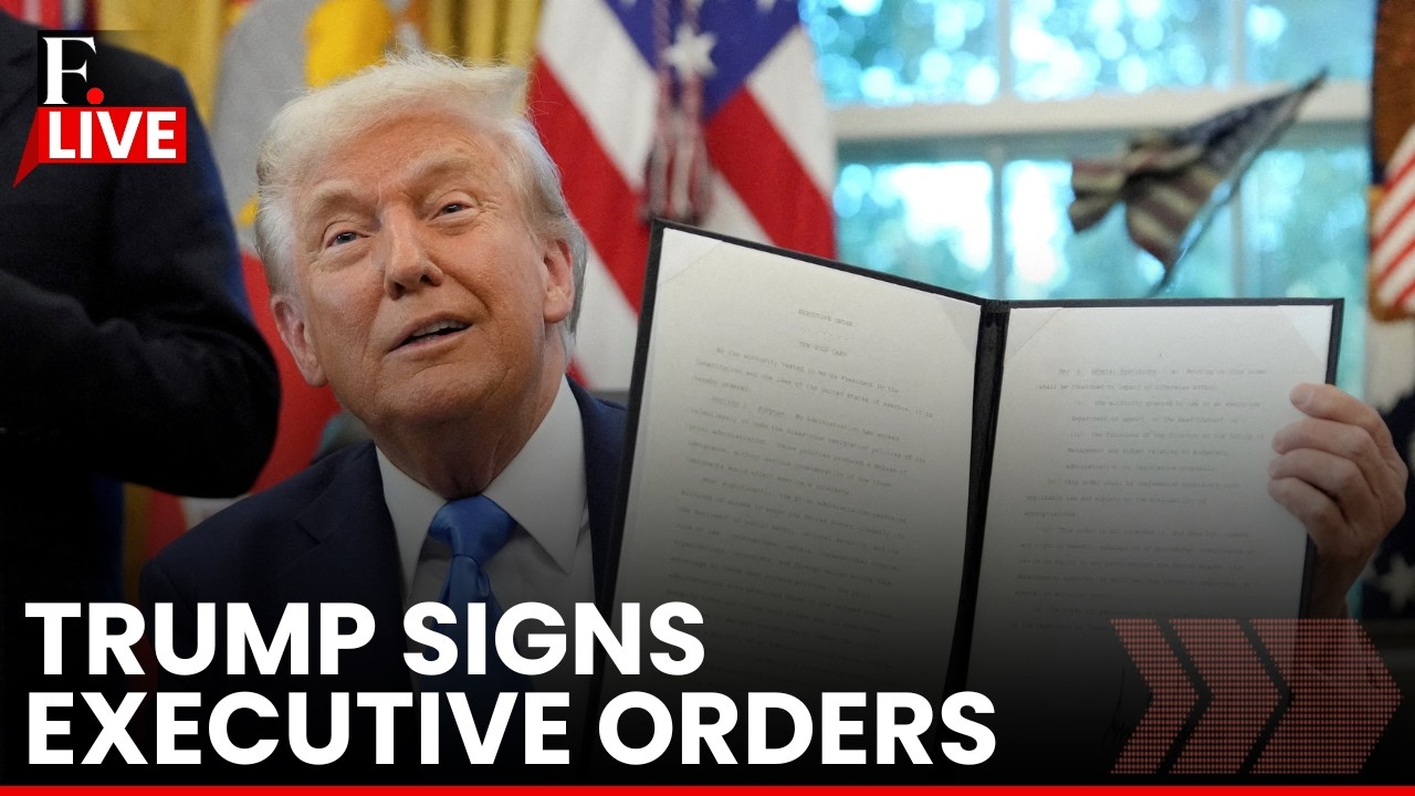 LIVE: US President Trump Participate in Executive Orders Signing | White House | Oval Office