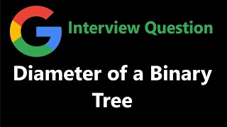 YouTube video 'Diameter of a Binary Tree - Leetcode 543 - Python'