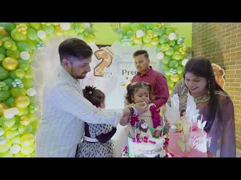 Preesha 2nd Year Birthday Celebration Video at Home 