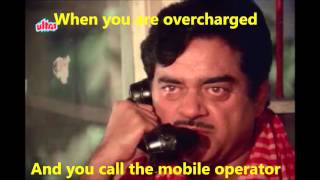 When you are overcharged and you call the mobile operator