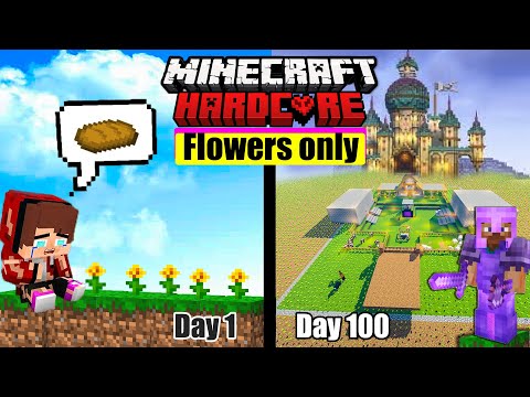 4x4 gaming - I Survive 100 Days in Flowers Only World