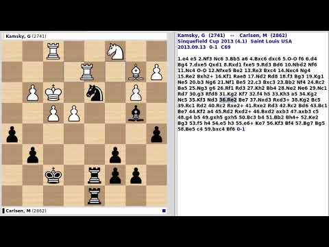 Gata Kamsky vs Magnus Carlsen - Sinquefield Cup 2013, Saint Louis USA