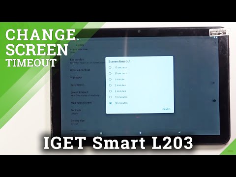 How to Change Screen Timeout in IGET Smart L203 – Display Settings