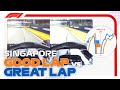 Good Lap Vs Great Lap with Mercedes | 2022 Singapore Grand Prix | Workday