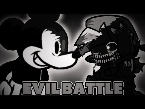 FRIDAY NIGHT FUNKIN' Mod EVIL Boyfriend VS Mickey Mouse DAY 2 (2.5 Fanmade)