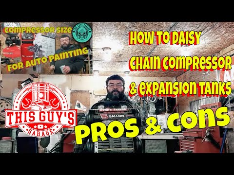 how to daisy chain air compressor and expansion tank